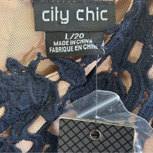 City Chic Plus Size “So Fancy Dress” in Navy Blue. Size 20L NWT - Picture 14 of 16